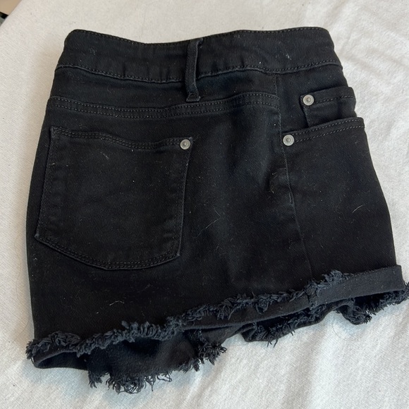 ⭐️ NOBO No Boundaries black denim cut off short shorts women 17 - Picture 3 of 15
